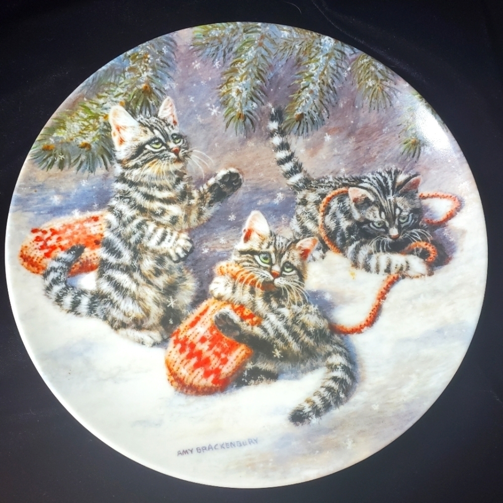 "Kittens with Mittens" Plate